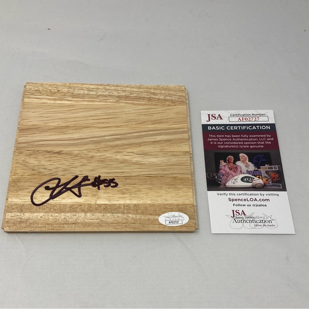 Luka Garza signed Floor Iowa Hawkeyes Minnesota Timberwolves JSA COA